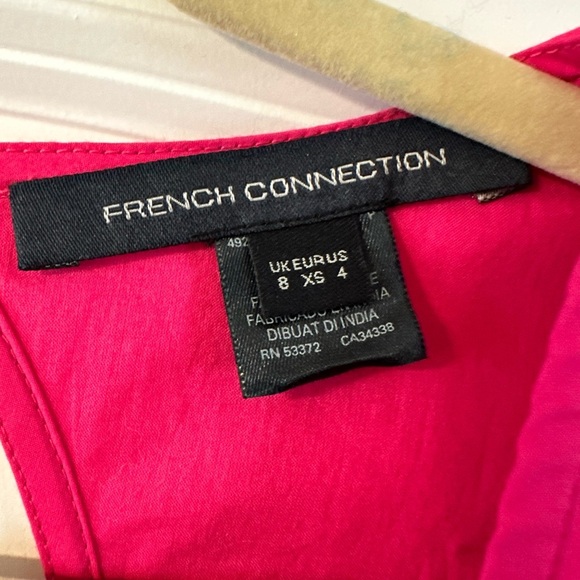 French Connection Pink Puff Sleeve Dress - Picture 3 of 3